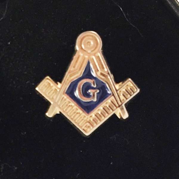 Square and Compass Lapel Pin.